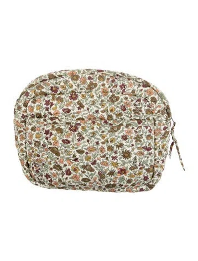 Pre-owned Doen Quilted Cosmetic Bag In Neutral