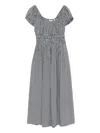 Doen Quinley Midi Dress In Gray
