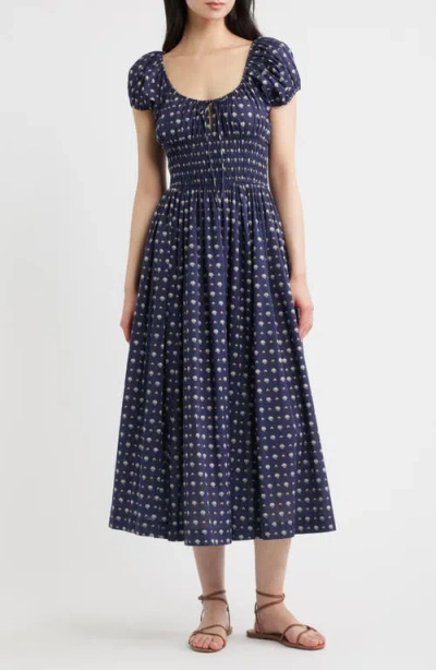 Doen Dôen Quinn Organic Cotton Poplin Maxi Dress In Black