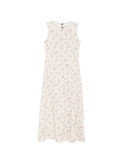 Doen Riona Floral-print Maxi Dress In Neutrals