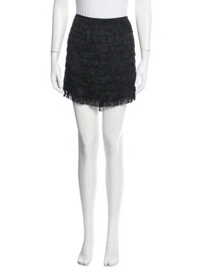 Pre-owned Doen Ruffle Embellishment Mini Skirt W/ Tags In White