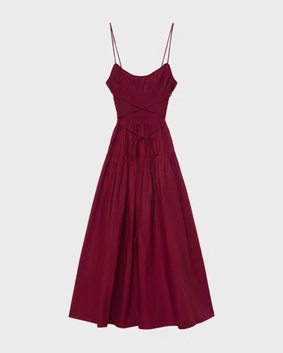 Doen Dôen Safia Dress In Burgundy
