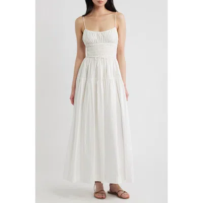 Doen Dôen Safia Organic Cotton Maxi Dress In White