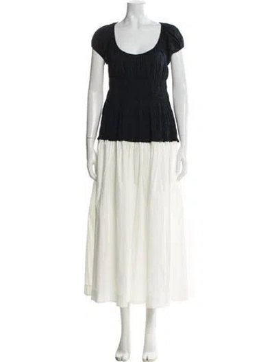 Pre-owned Doen Scoop Neck Long Dress W/ Tags In Neutral