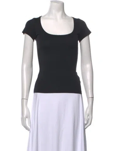 Pre-owned Doen Scoop Neck Short Sleeve T-shirt In Grey