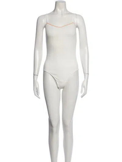 Pre-owned Doen Scoop Neck Sleeveless Bodysuit W/ Tags In Neutrals