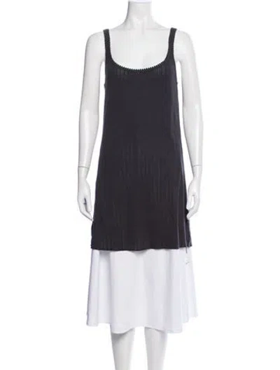 Pre-owned Doen Scoop Neck Sleeveless Top In Blue