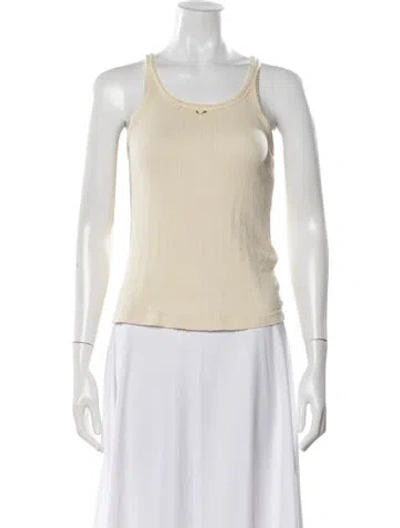 Pre-owned Doen Scoop Neck Sleeveless Top In Yellow