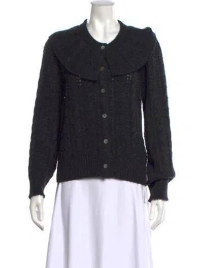 Pre-owned Doen Scoop Neck Sweater In Black