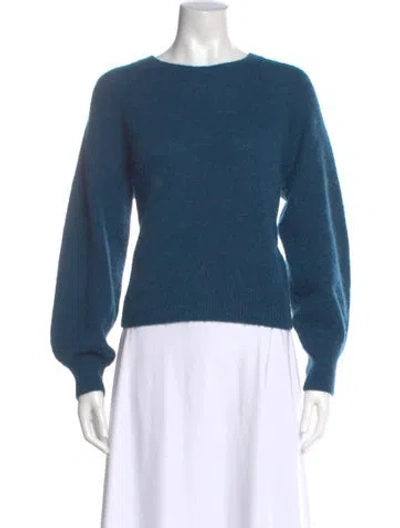 Pre-owned Doen Scoop Neck Sweater In Blue