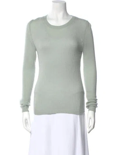 Pre-owned Doen Scoop Neck Sweater In Green