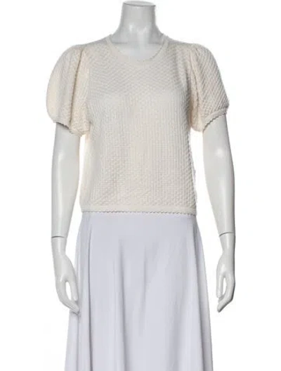 Pre-owned Doen Scoop Neck Sweater In Neutrals