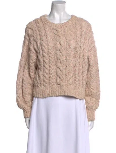 Pre-owned Doen Scoop Neck Sweater In Pink