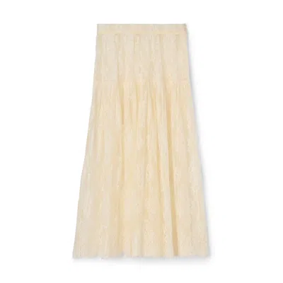 Doen Sebastiane Tiered Lace Midi Skirt