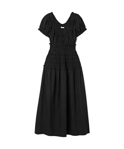 Doen Short Sleeve Dress In Black
