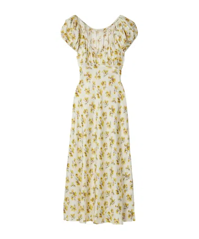 Doen Short Sleeve Dress In Yellow
