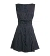 Doen Silk-blend Monette Mini Dress In Black