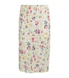 Doen Silk-blend Satin Elowette Midi Skirt In Multi