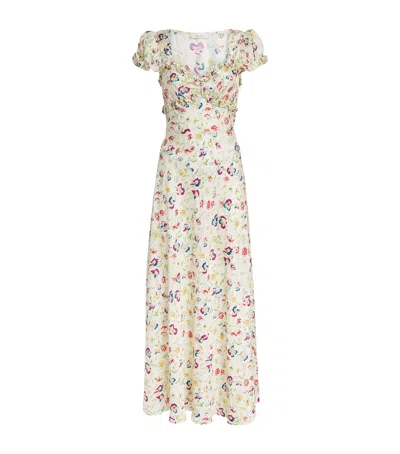 Doen Silk-blend Satin Valerine Maxi Dress