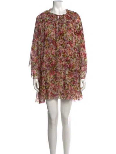 Pre-owned Doen Silk Dress In Pink