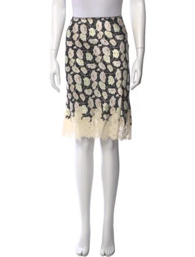 Pre-owned Doen Silk Knee-length Skirt W/ Tags In Neutral