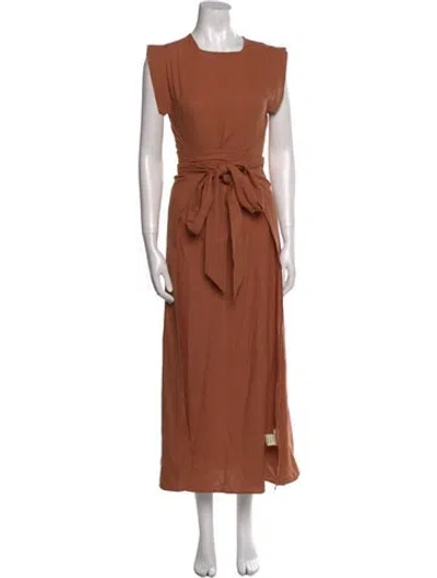 Pre-owned Doen Silk Long Dress