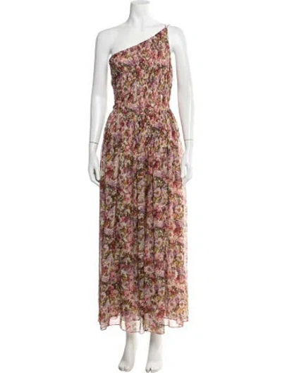 Pre-owned Doen Silk Long Dress W/ Tags In Neutrals