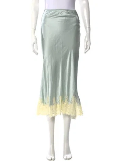 Pre-owned Doen Silk Midi Length Skirt