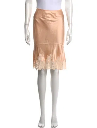 Pre-owned Doen Silk Midi Length Skirt W/ Tags In Neutrals