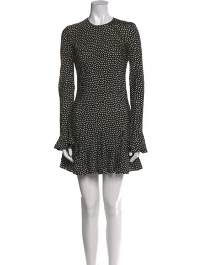 Pre-owned Doen Silk Mini Dress In Black