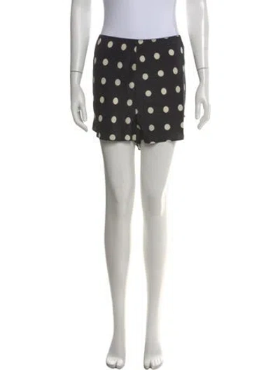 Pre-owned Doen Silk Mini Shorts In Black