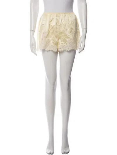 Pre-owned Doen Silk Mini Shorts W/ Tags In Neutrals