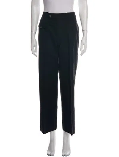 Pre-owned Doen Silk Straight Leg Pants In Green