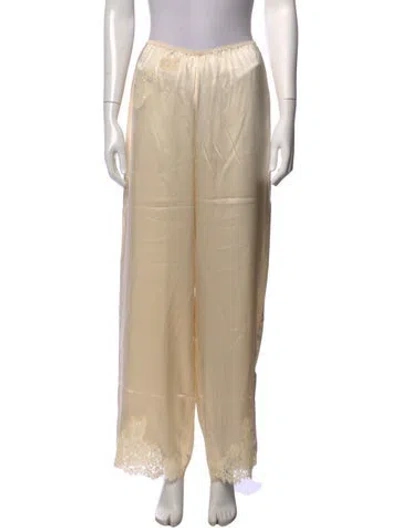 Pre-owned Doen Silk Wide Leg Pants W/ Tags In Neutrals