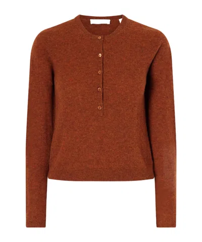Doen Solid-color Cashmere Sweater In Orange