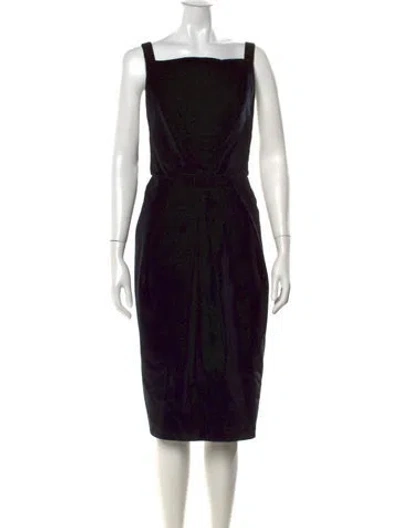Pre-owned Doen Square Neckline Knee-length Dress W/ Tags In Black