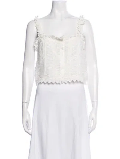 Pre-owned Doen Square Neckline Sweater In Neutrals