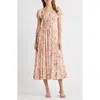 Doen Dôen Stanza Smocked Organic Cotton Midi Dress