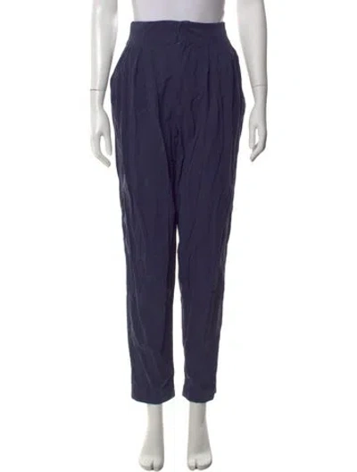Pre-owned Doen Straight Leg Pants In Blue