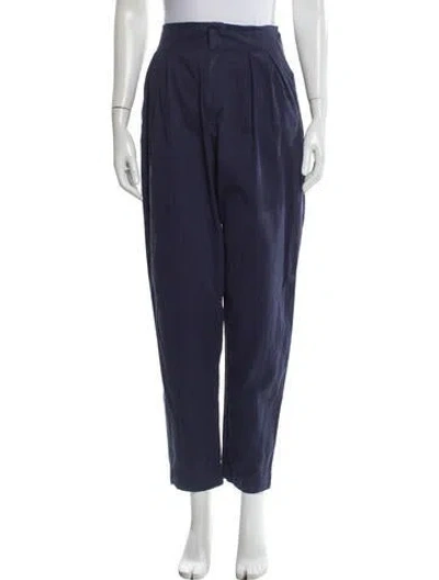 Pre-owned Doen Straight Leg Pants In Blue