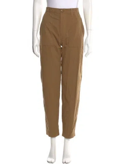 Pre-owned Doen Straight Leg Pants In Brown