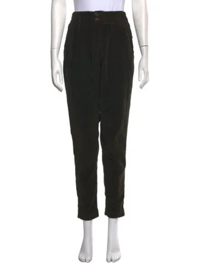 Pre-owned Doen Straight Leg Pants In Green