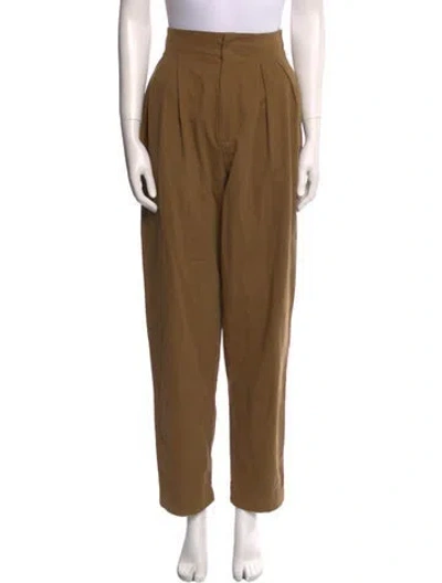 Pre-owned Doen Straight Leg Pants In Neutral