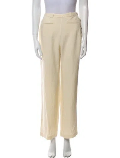Pre-owned Doen Straight Leg Pants In Neutral