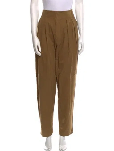 Pre-owned Doen Straight Leg Pants In Neutral