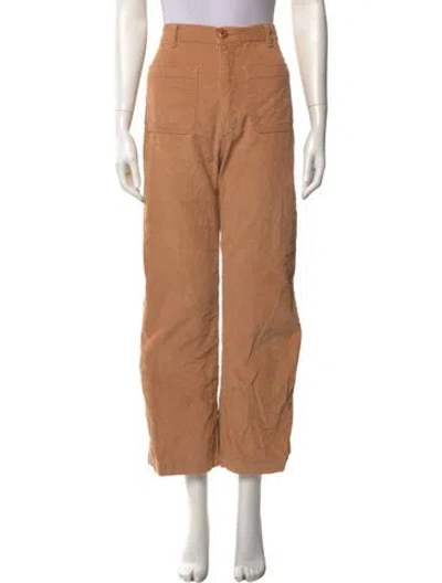 Pre-owned Doen Straight Leg Pants In Neutral