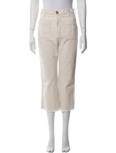 Pre-owned Doen Straight Leg Pants In Neutral