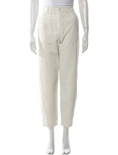 Pre-owned Doen Straight Leg Pants In Neutral