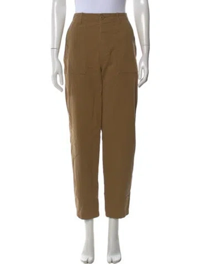 Pre-owned Doen Straight Leg Pants In Neutral