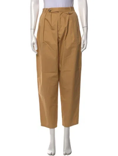 Pre-owned Doen Straight Leg Pants In Neutrals